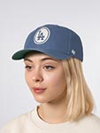 Бейсболка 47 BRAND арт. BCPTN-BKTRK12GWP-TB49 Los Angeles Dodgers MLB (светло-синий)